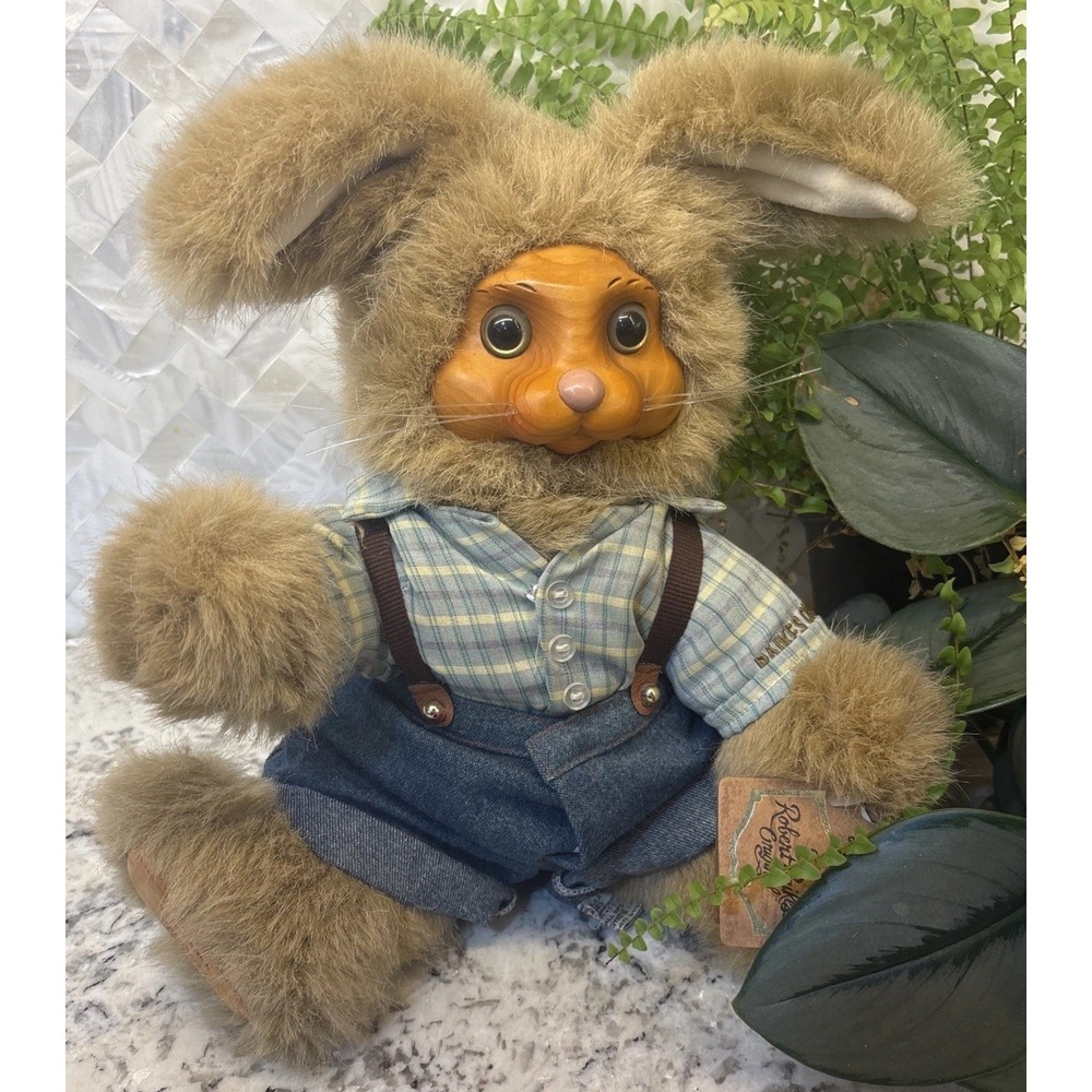 Vintage Robert Raikes Wooden Doll Original Dylan Rabbit‎ Limited Ed. 2258/7500